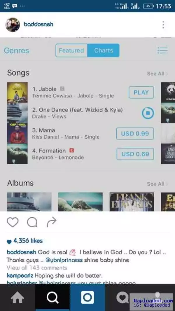 YBNL Princess, Temi, First Single, “Jabole”, For YBNL Nation Beats Wizkid And Drake